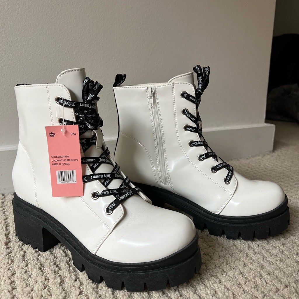 Juicy Couture White Boots- Brand New With Tags
